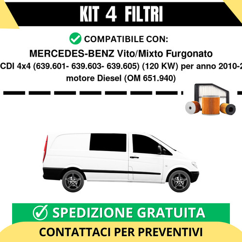 Kit filtri tagliando per - kit,