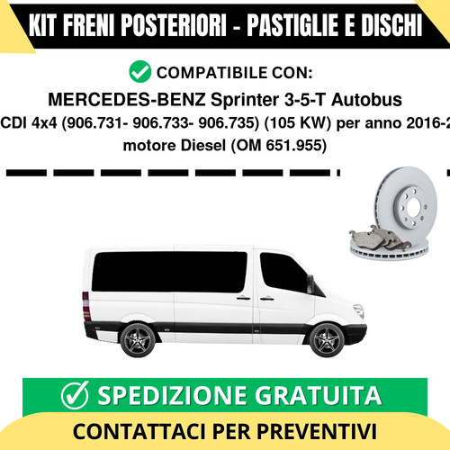 Kit freni posteriori per - freni,